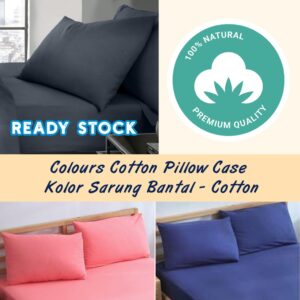 Plain Colour Cotton Pillowcase
