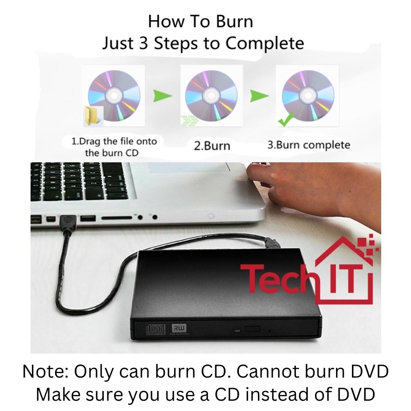 Portable USB External CD / DVD Drive - Image 4