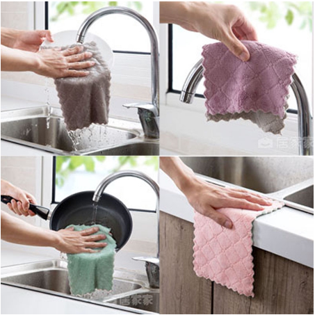 Double-Layer Microfiber Kitchen Cleaning Cloth - Image 6