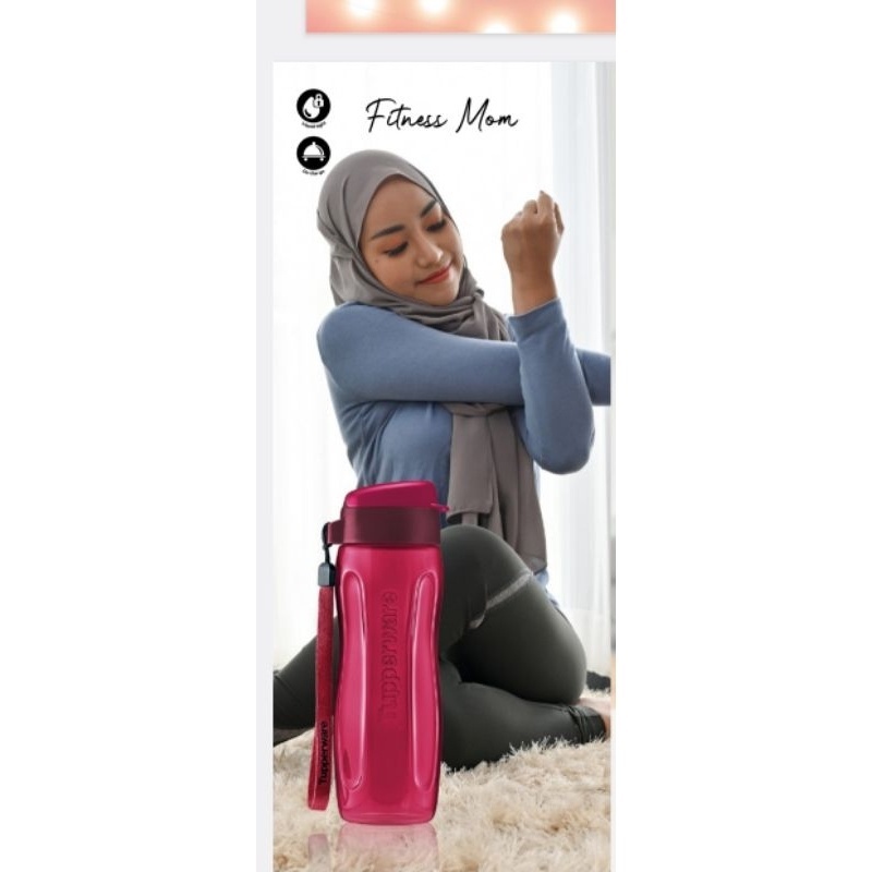 Tupperware Slim Eco Bottle 500ml with Strap - Image 6