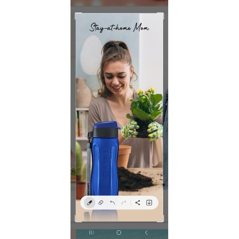 Tupperware Slim Eco Bottle 500ml with Strap - Image 7