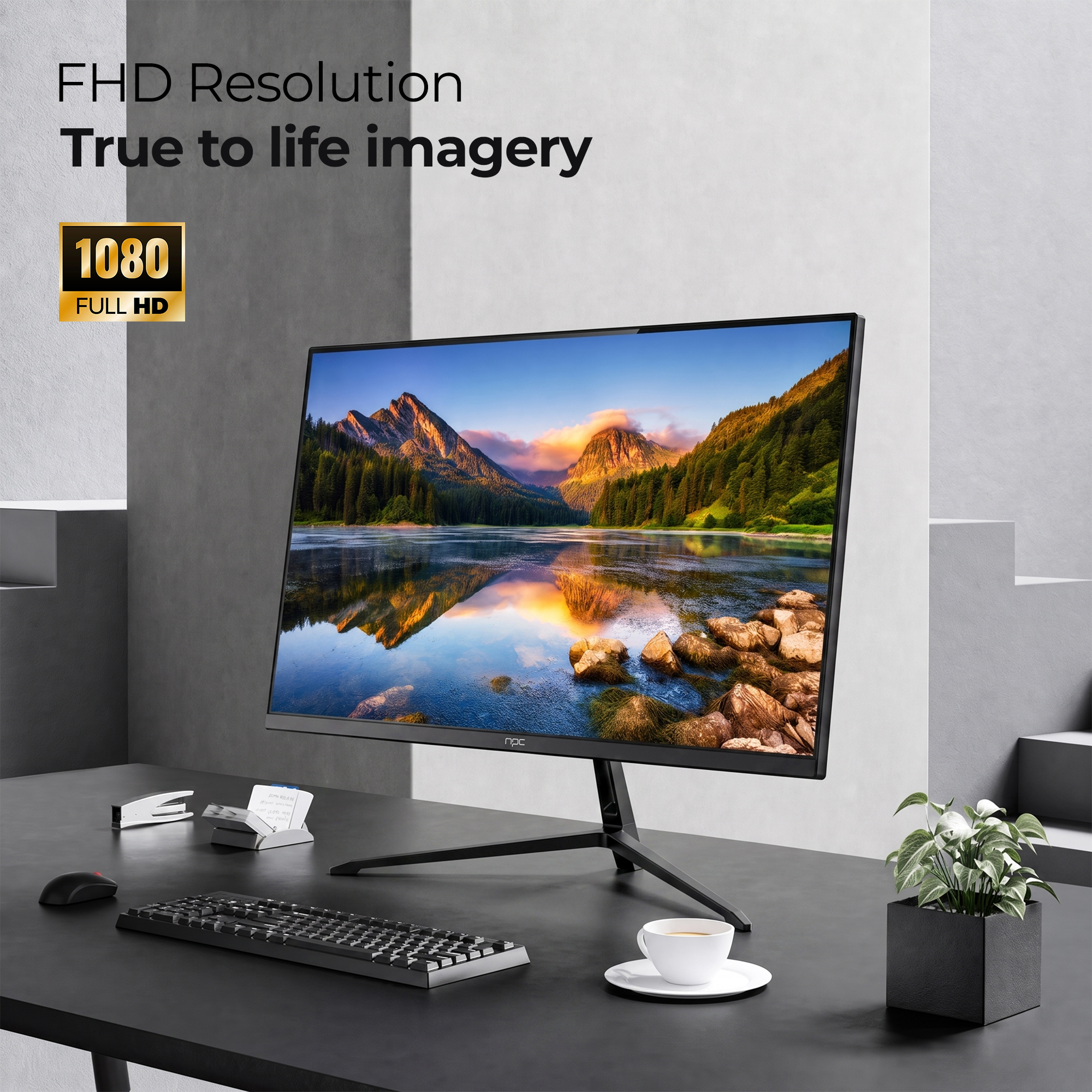 NPC MF2756-V 27" Full HD Flat LCD Monitor - Image 2