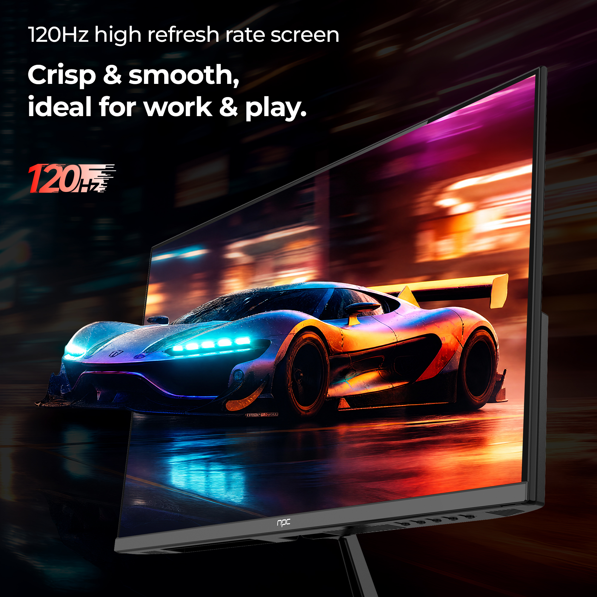 NPC MF2756-V 27" Full HD Flat LCD Monitor - Image 3