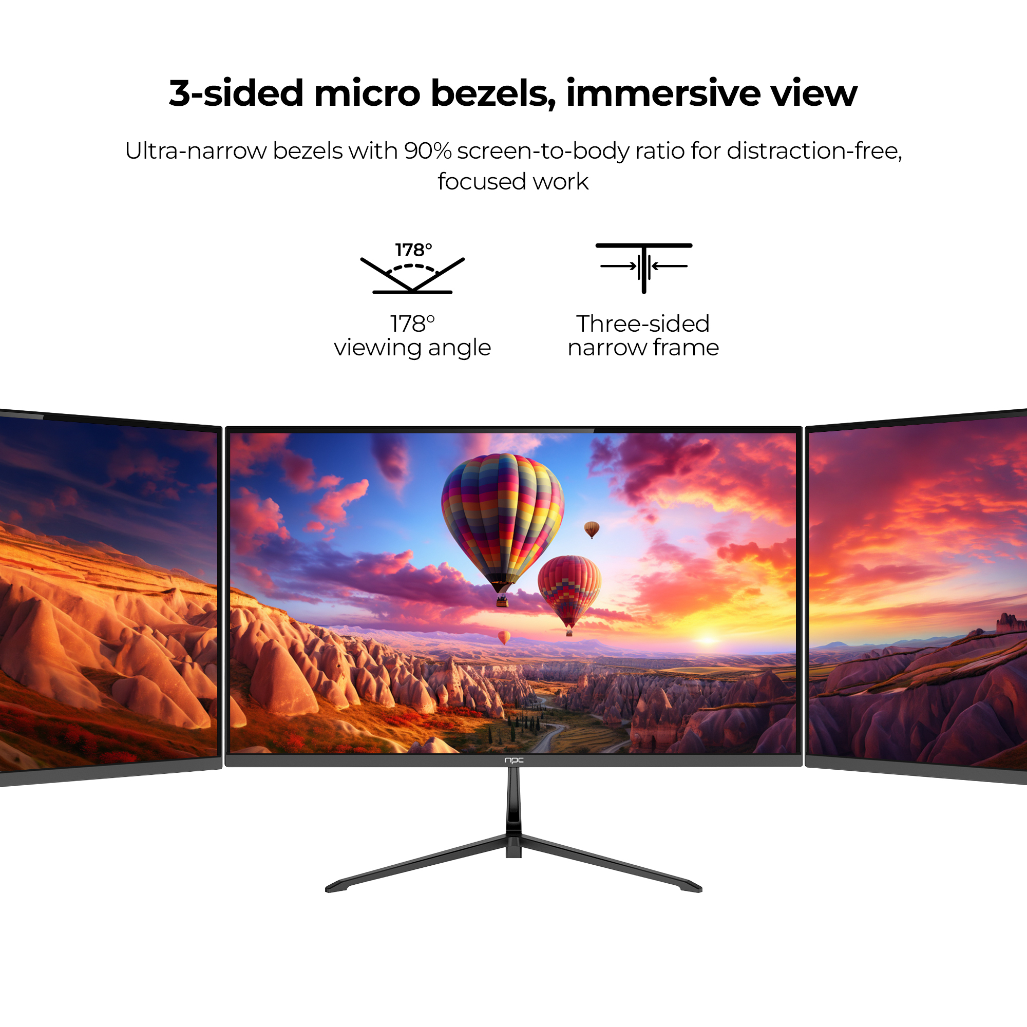 NPC MF2756-V 27" Full HD Flat LCD Monitor - Image 5